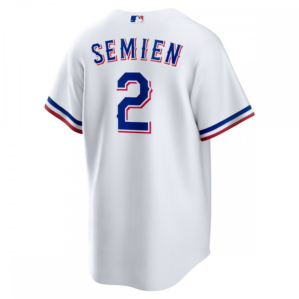 Marcus Semien Texas Rangers Home Replica Player Jersey - White-Pro Kit Vault | Brand New 26/27 Sports Jerseys